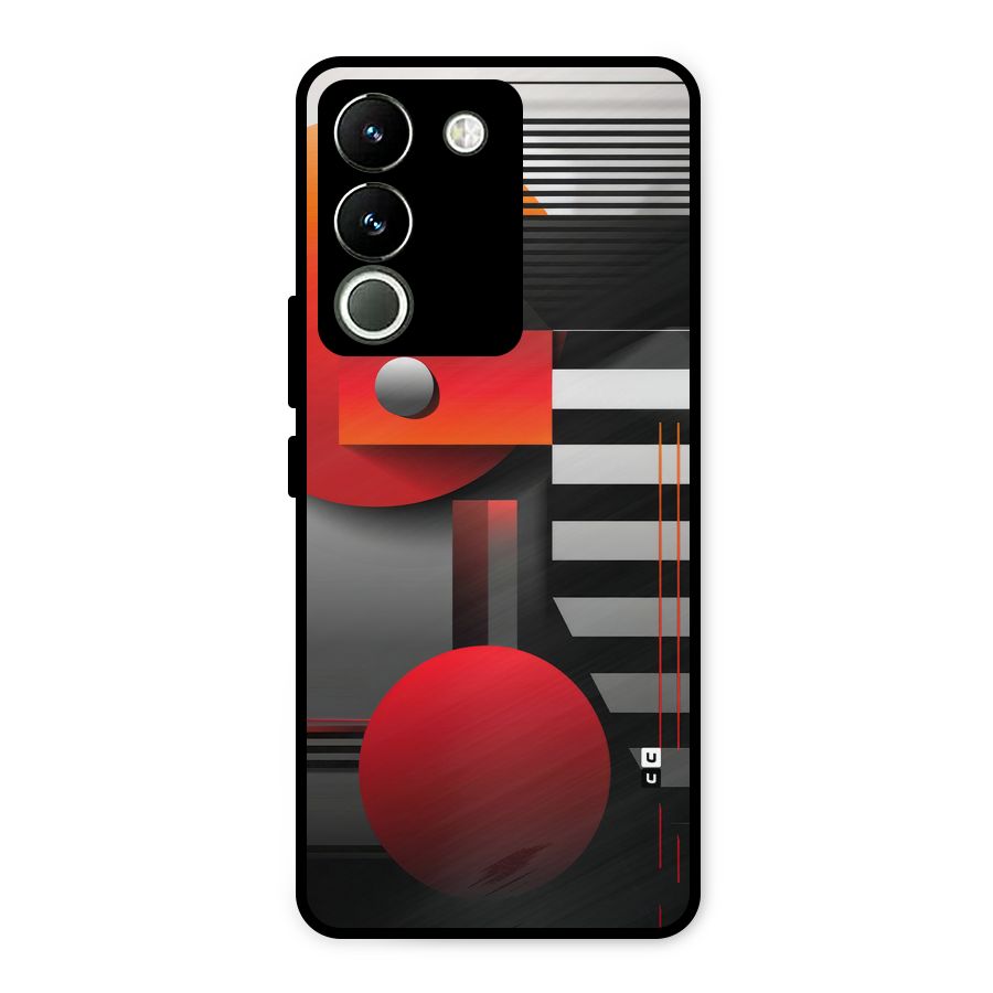 Geometrical Marvel Metal Back Case for Vivo Y200