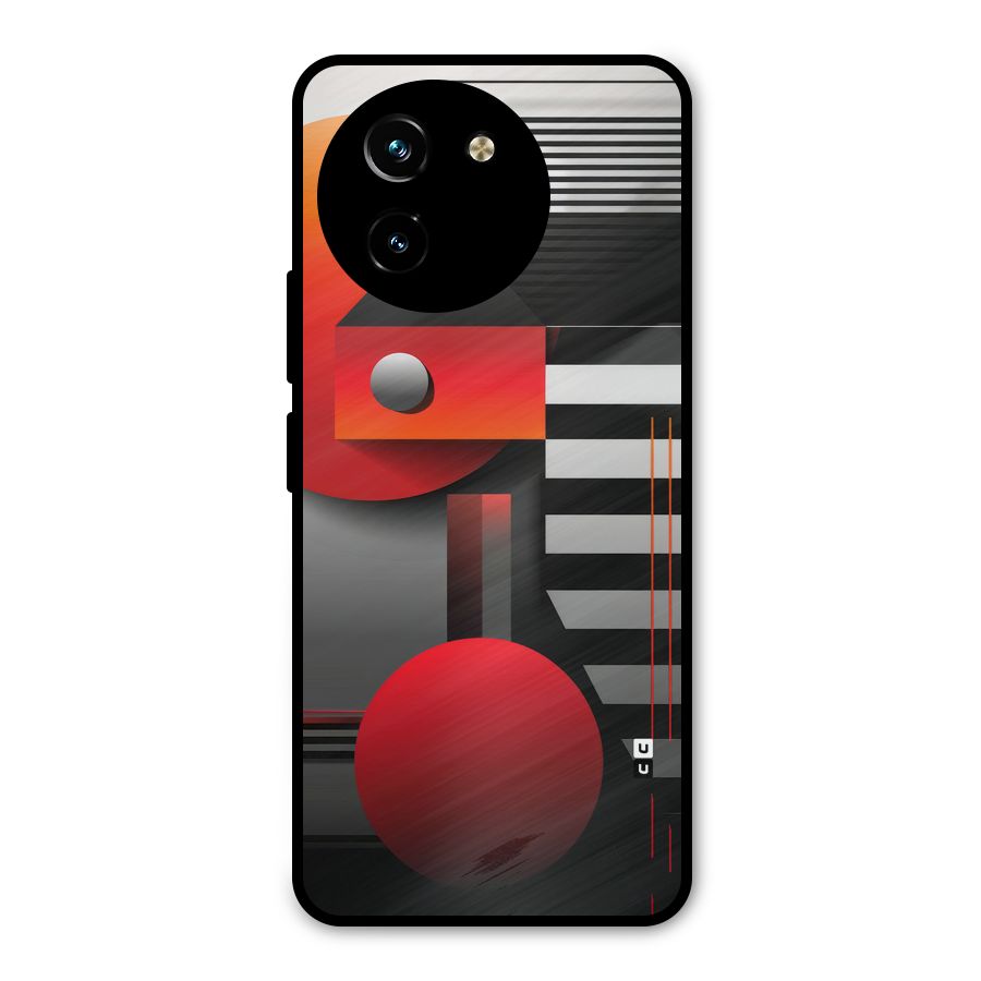 Geometrical Marvel Metal Back Case for Vivo Y200i