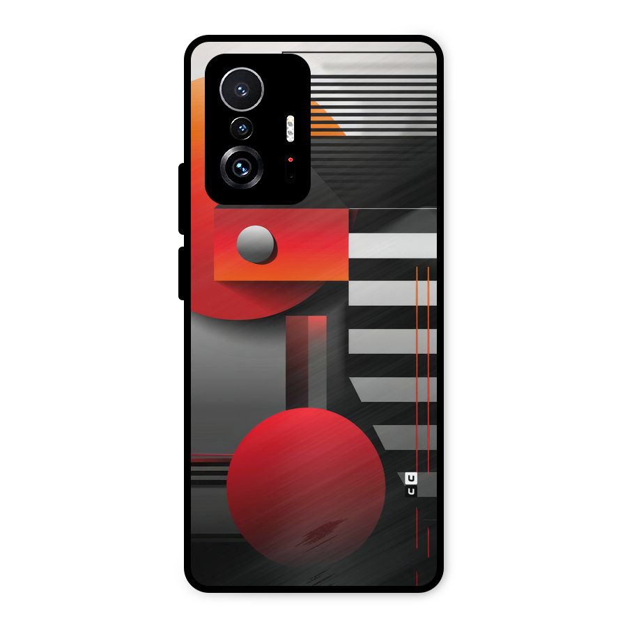 Geometrical Marvel Metal Back Case for Xiaomi 11T Pro