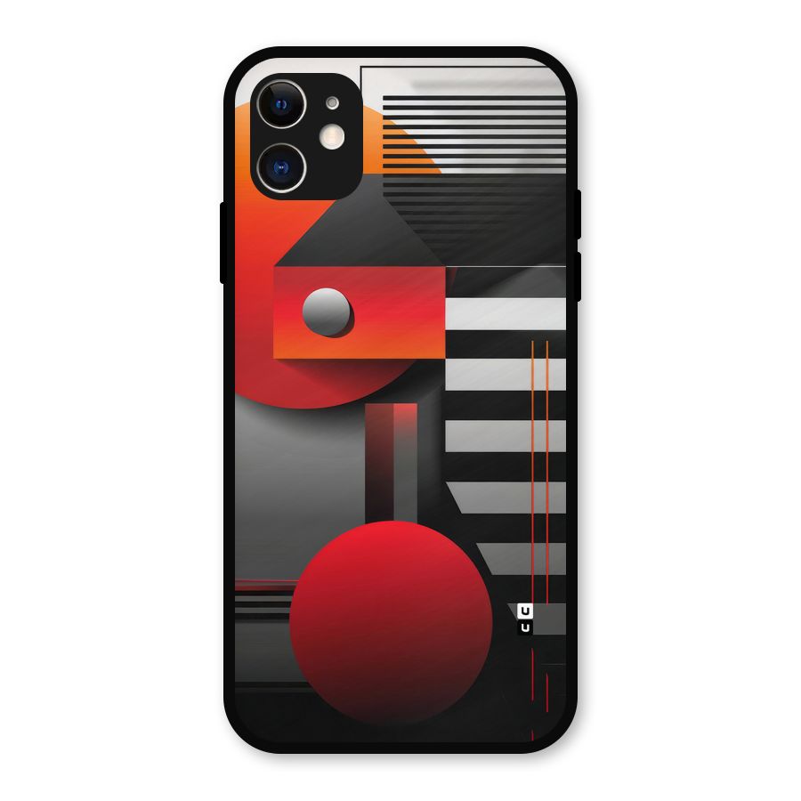 Geometrical Marvel Metal Back Case for iPhone 11