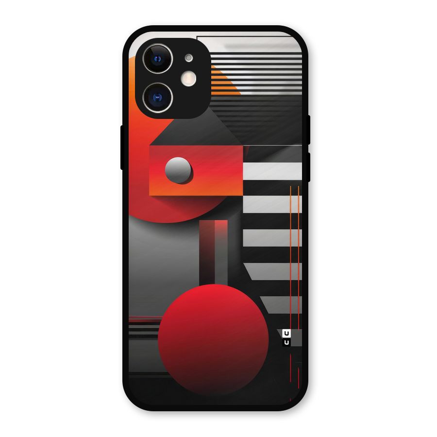 Geometrical Marvel Metal Back Case for iPhone 12