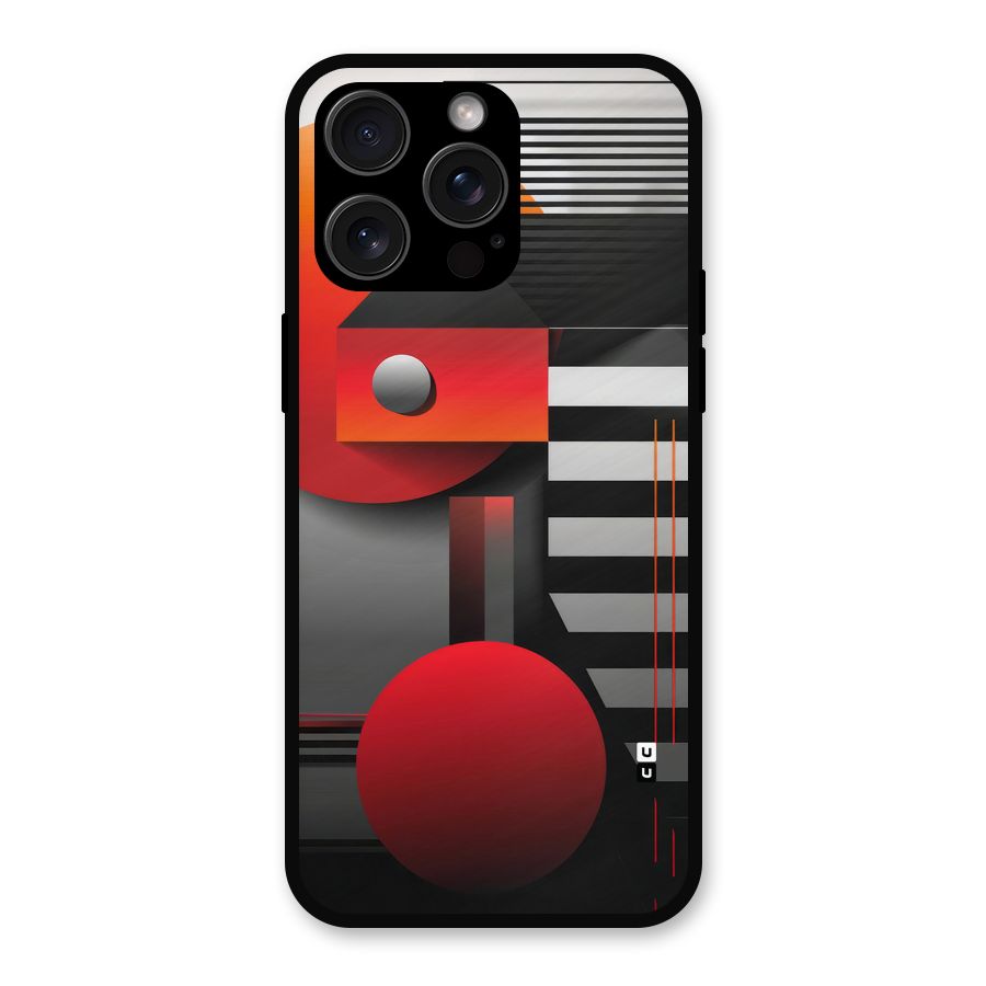 Geometrical Marvel Metal Back Case for iPhone 15 Pro Max