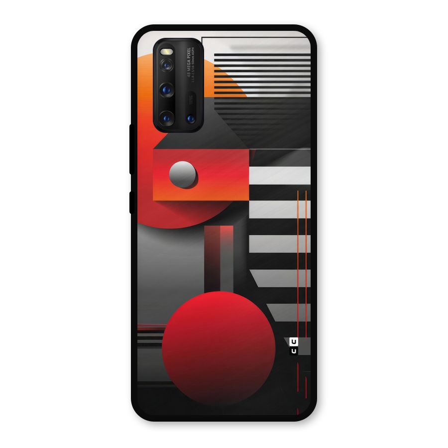 Geometrical Marvel Metal Back Case for iQOO 3