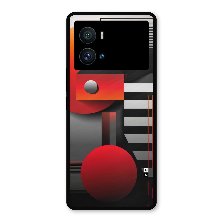 Geometrical Marvel Metal Back Case for iQOO 9 Pro