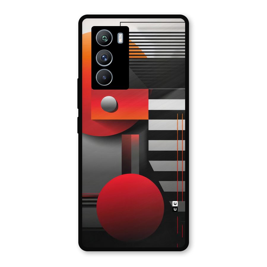 Geometrical Marvel Metal Back Case for iQOO 9 SE