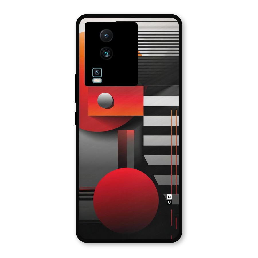 Geometrical Marvel Metal Back Case for iQOO Neo 7