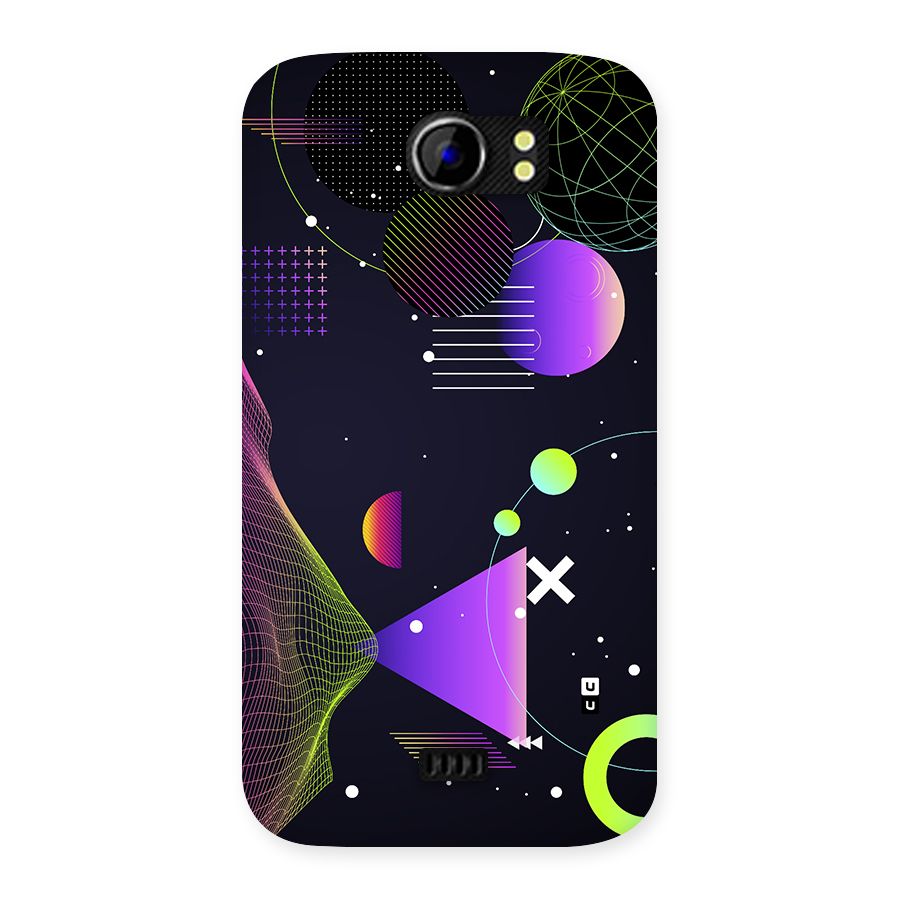 Geometrical Wireframe Back Case for Canvas 2 A110