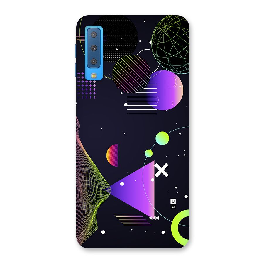 Geometrical Wireframe Back Case for Galaxy A7 (2018)