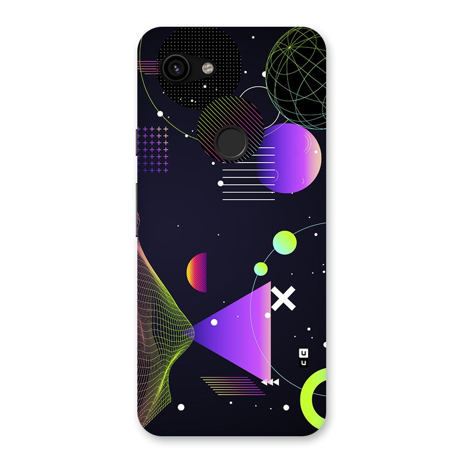 Geometrical Wireframe Back Case for Google Pixel 3a
