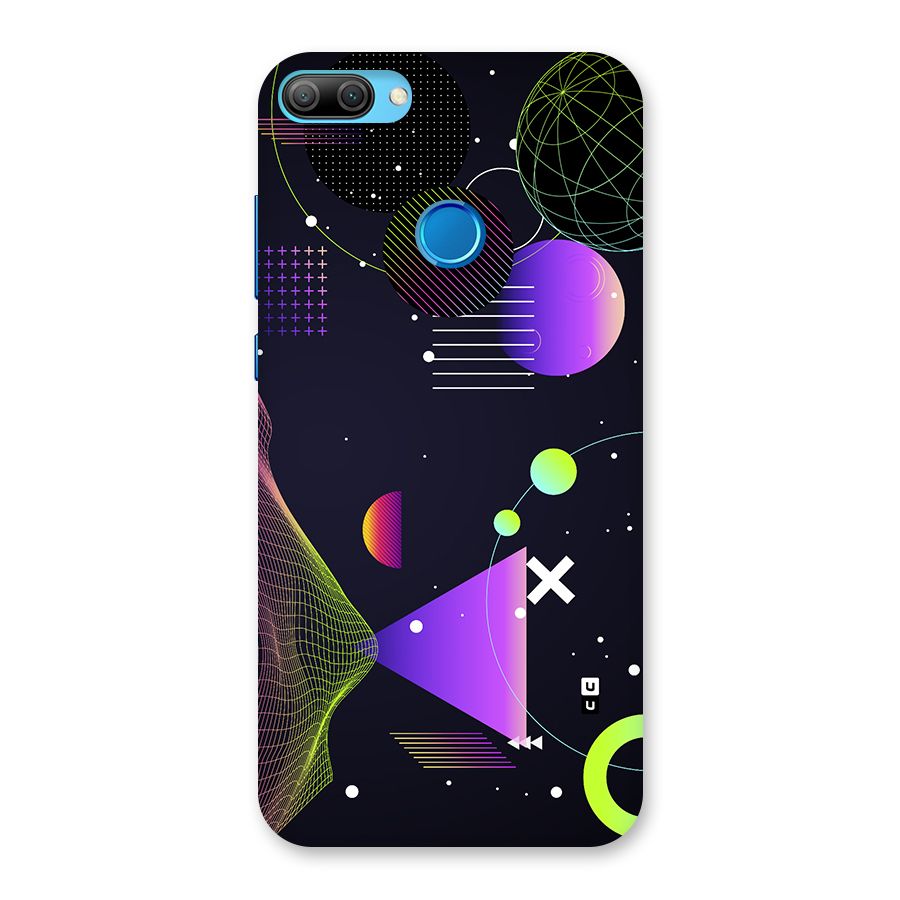 Geometrical Wireframe Back Case for Honor 9N