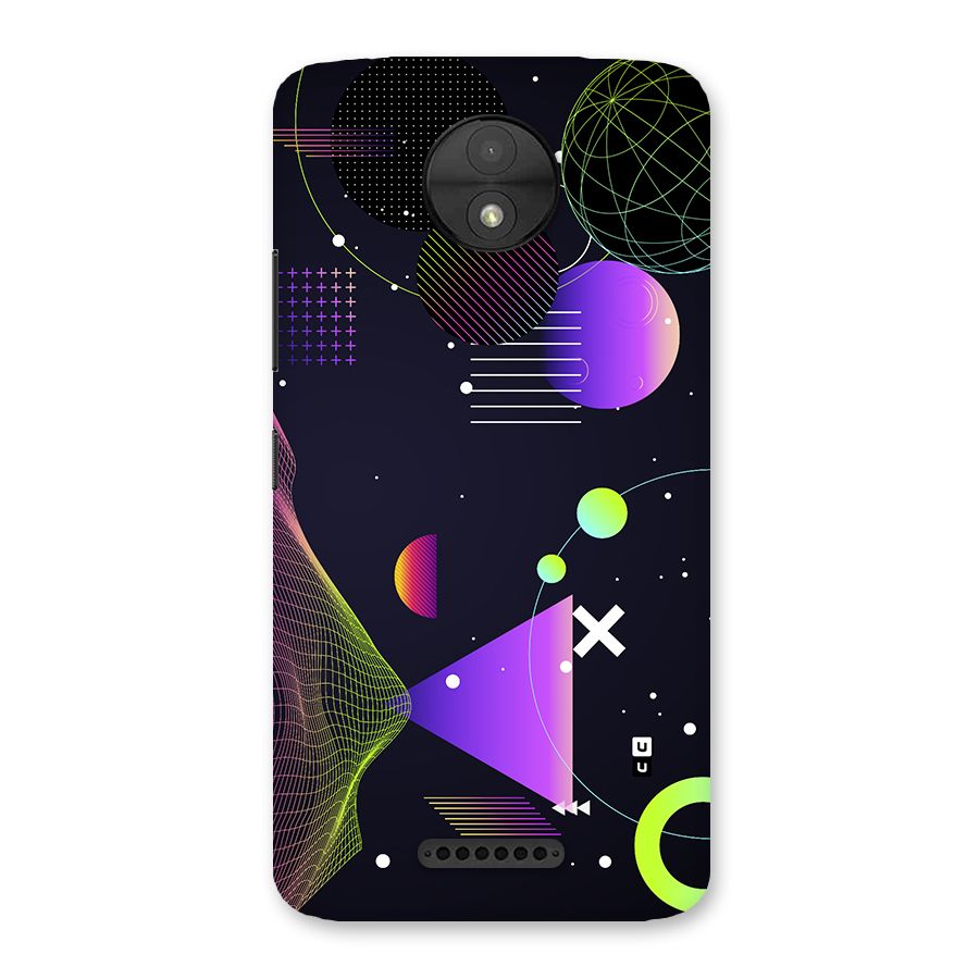 Geometrical Wireframe Back Case for Moto C