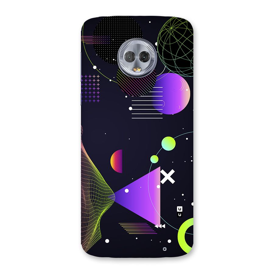 Geometrical Wireframe Back Case for Moto G6 Plus