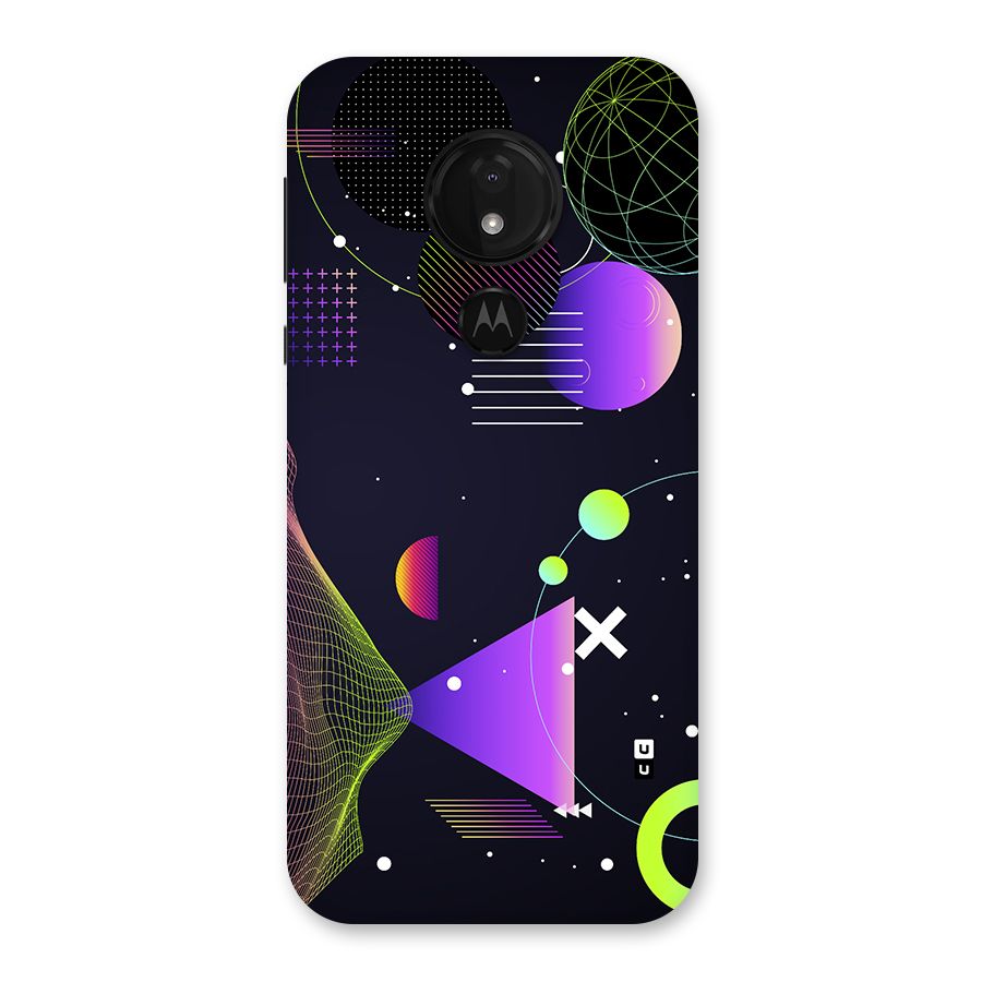 Geometrical Wireframe Back Case for Moto G7 Power