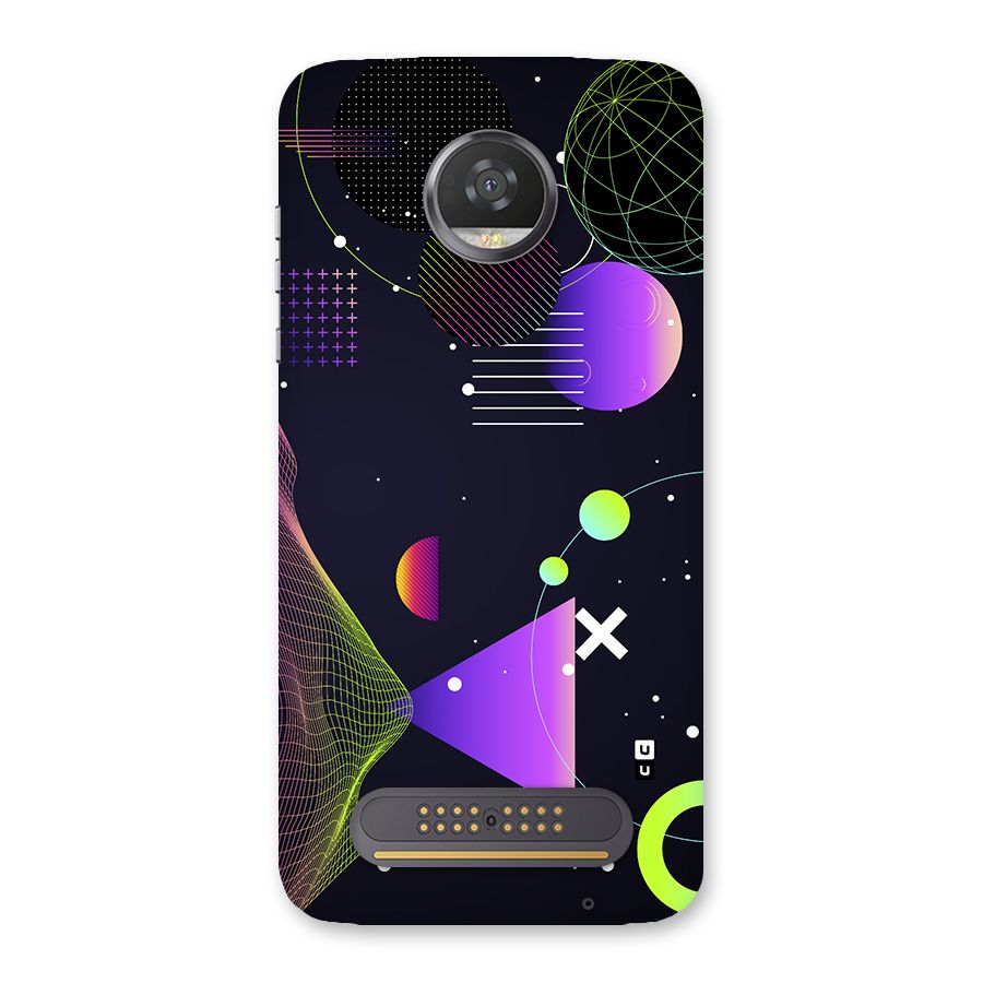 Geometrical Wireframe Back Case for Moto Z2 Play