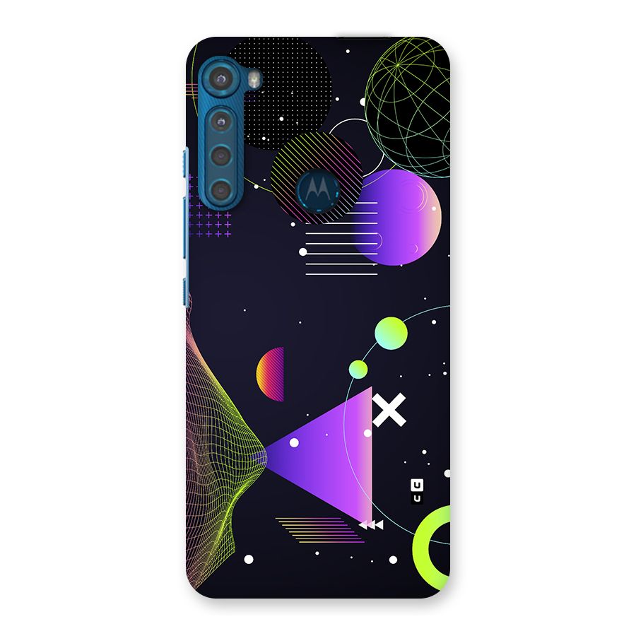 Geometrical Wireframe Back Case for Motorola One Fusion Plus