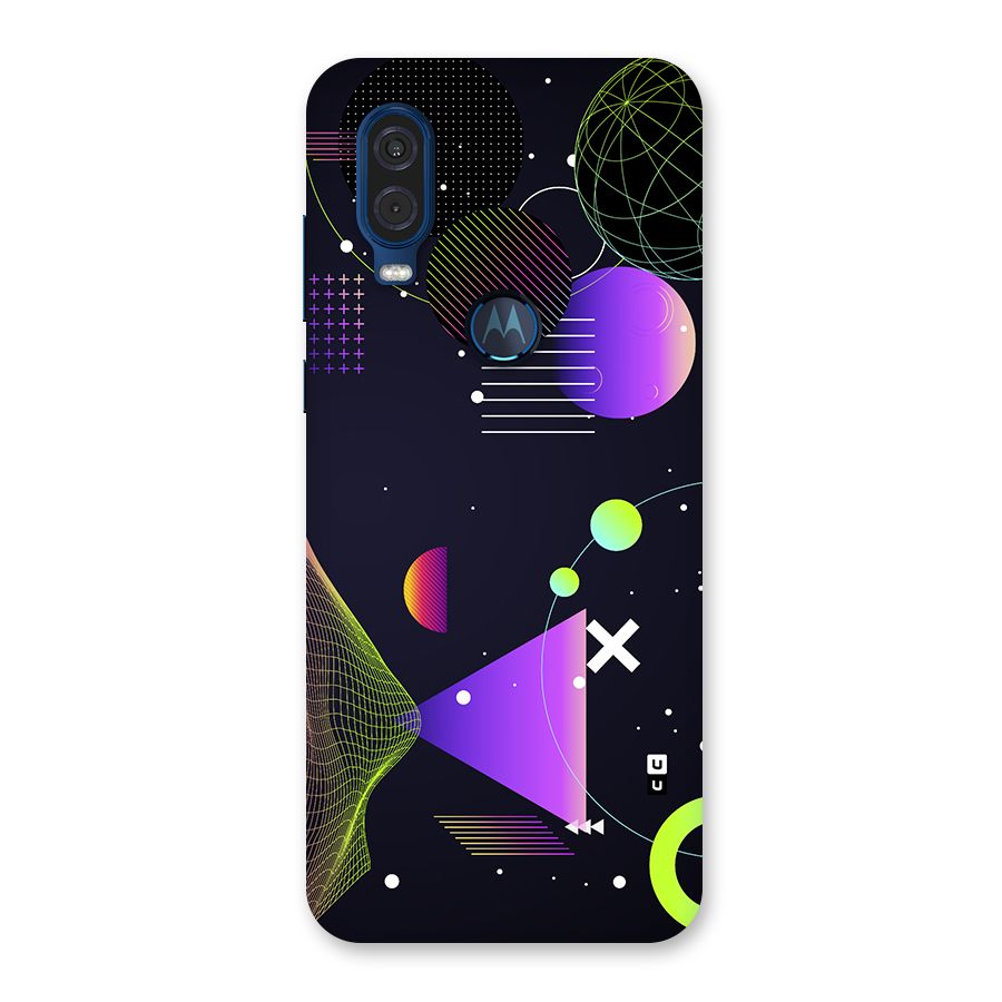 Geometrical Wireframe Back Case for Motorola One Vision