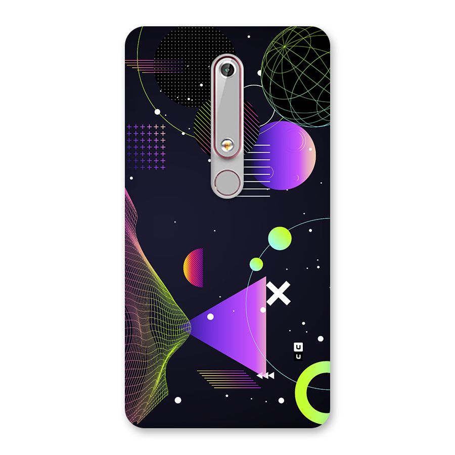 Geometrical Wireframe Back Case for Nokia 6.1