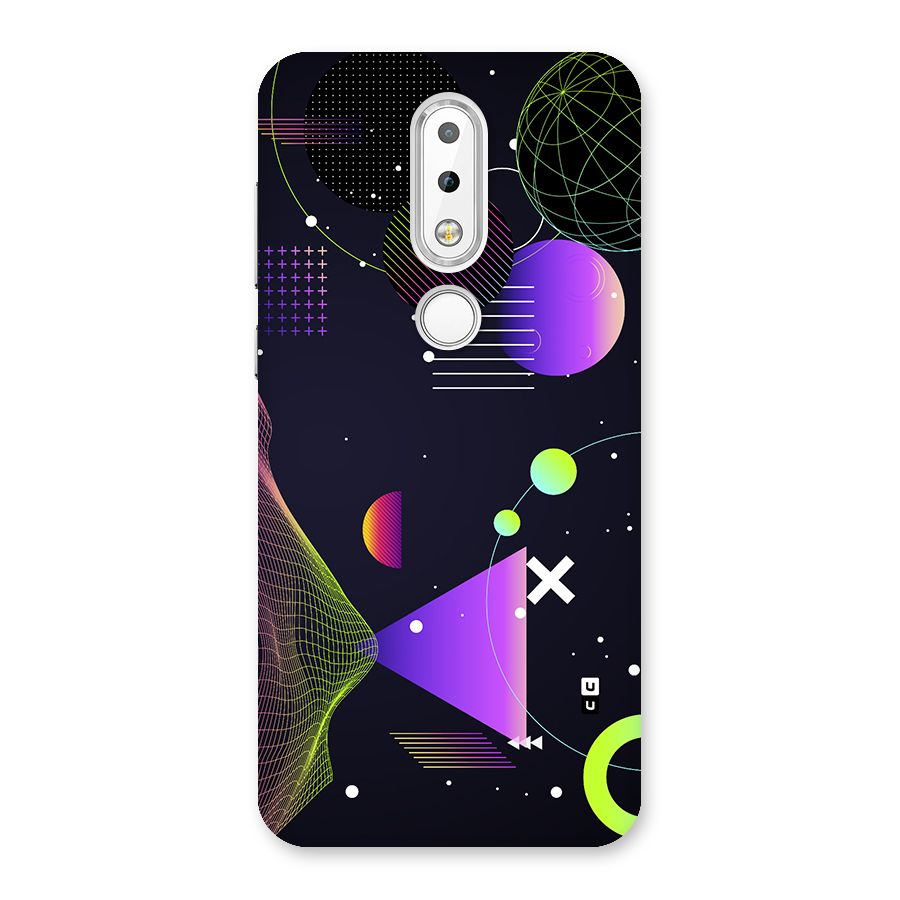 Geometrical Wireframe Back Case for Nokia 6.1 Plus