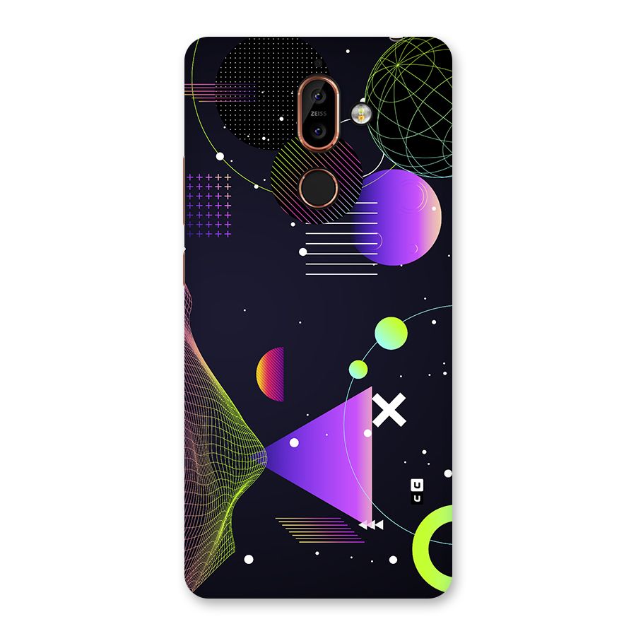 Geometrical Wireframe Back Case for Nokia 7 Plus