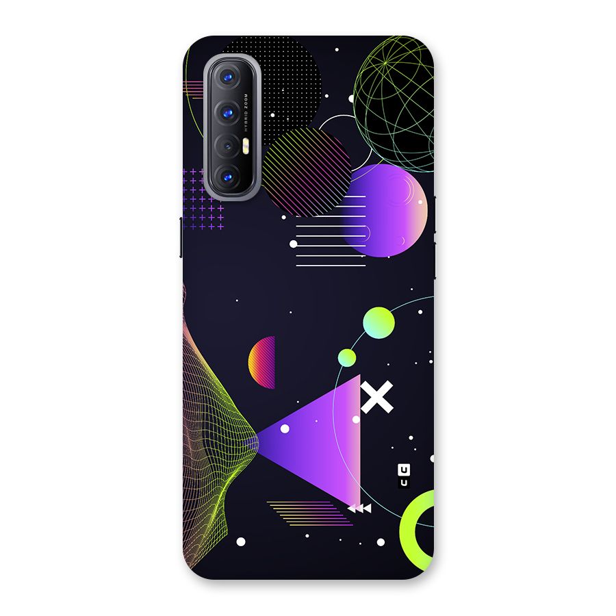 Geometrical Wireframe Back Case for Oppo Reno3 Pro