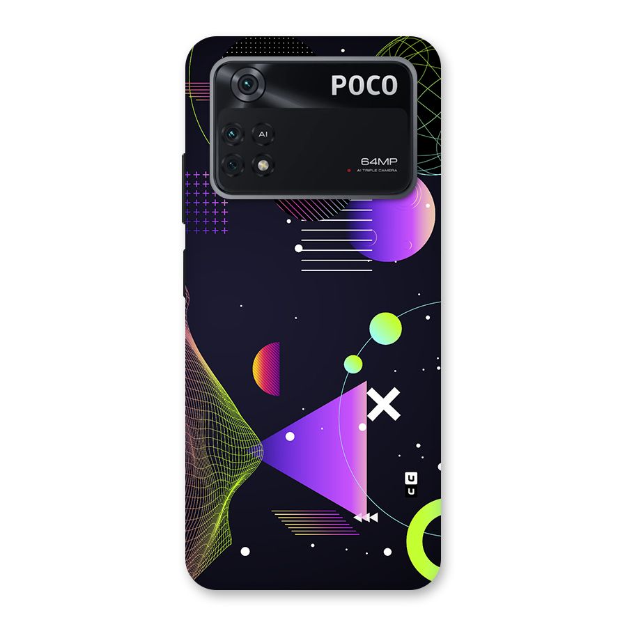 Geometrical Wireframe Back Case for Poco M4 Pro 4G