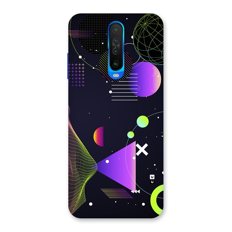 Geometrical Wireframe Back Case for Poco X2