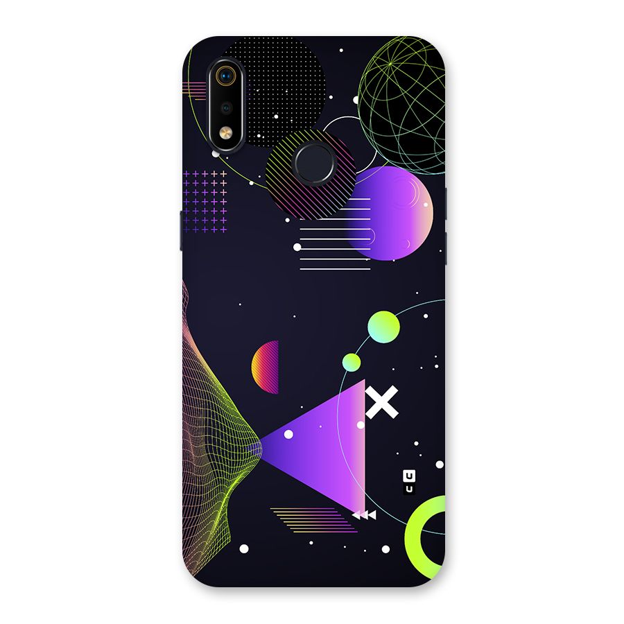 Geometrical Wireframe Back Case for Realme 3i