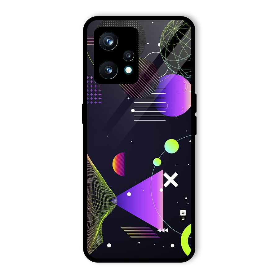 Geometrical Wireframe Back Case for Realme 9