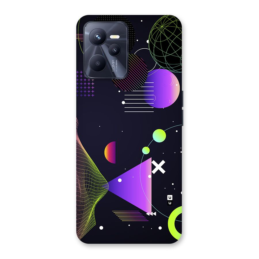 Geometrical Wireframe Back Case for Realme C35