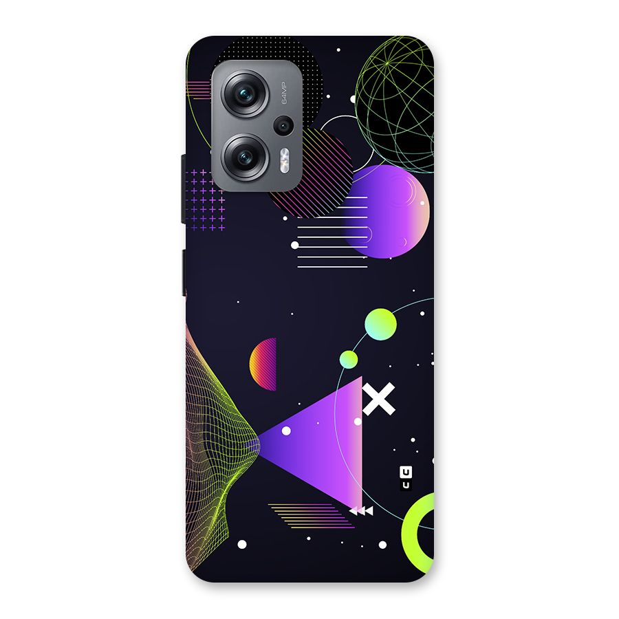 Geometrical Wireframe Back Case for Redmi K50i