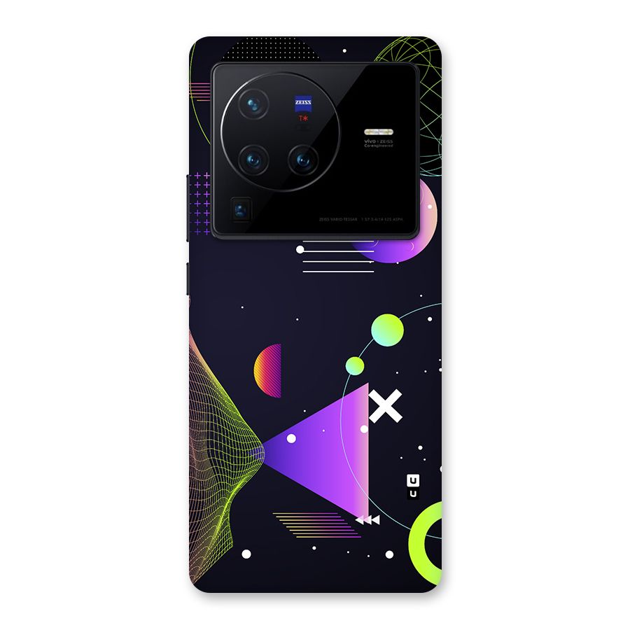 Geometrical Wireframe Back Case for Vivo X80 Pro