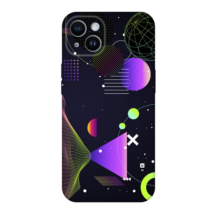 Geometrical Wireframe Back Case for iPhone 14