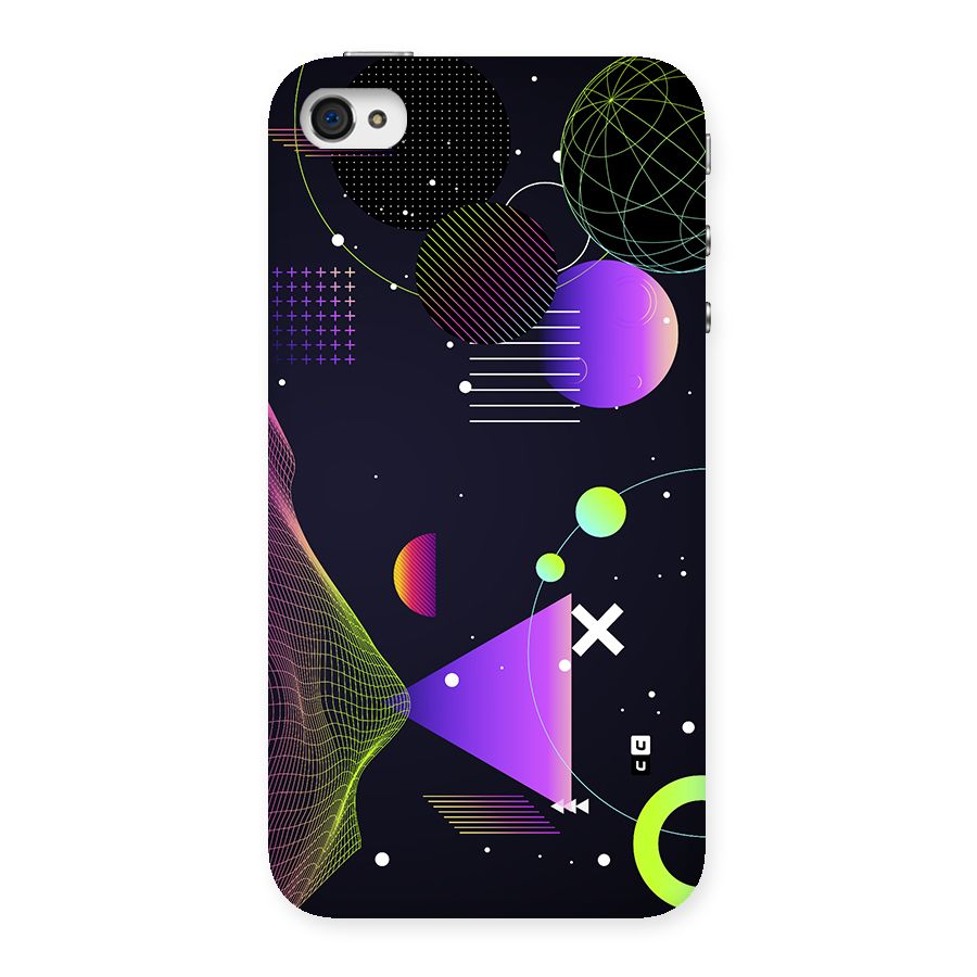Geometrical Wireframe Back Case for iPhone 4 4s