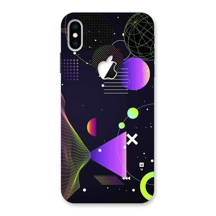 Geometrical Wireframe Back Case for iPhone XS Max Apple Cut