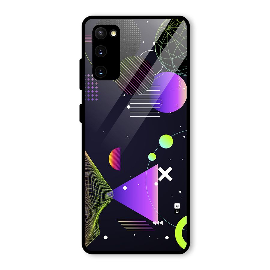 Geometrical Wireframe Glass Back Case for Galaxy S20 FE
