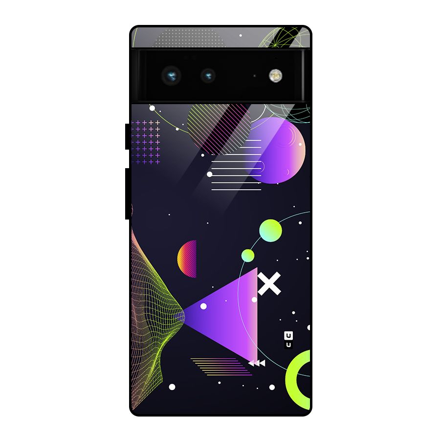 Geometrical Wireframe Glass Back Case for Google Pixel 6