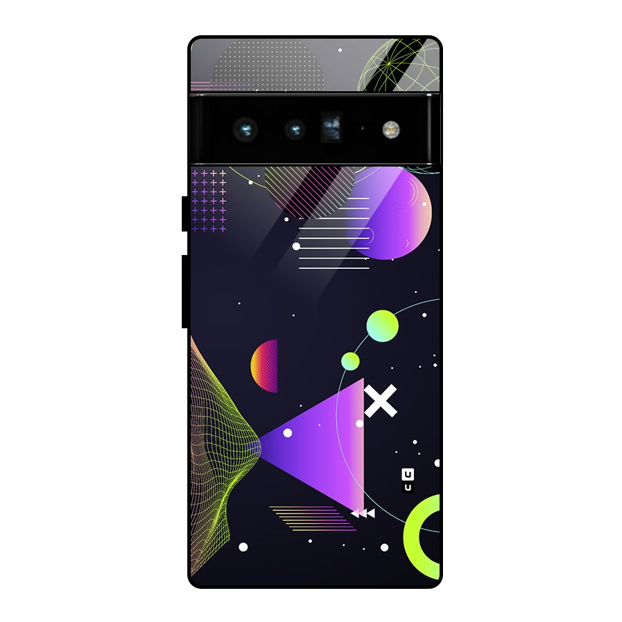 Geometrical Wireframe Glass Back Case for Google Pixel 6 Pro