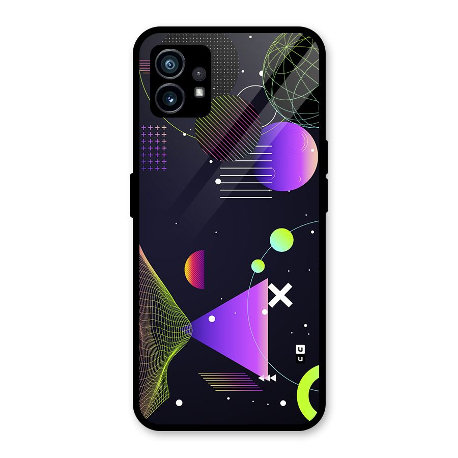 Geometrical Wireframe Glass Back Case for Nothing Phone 1