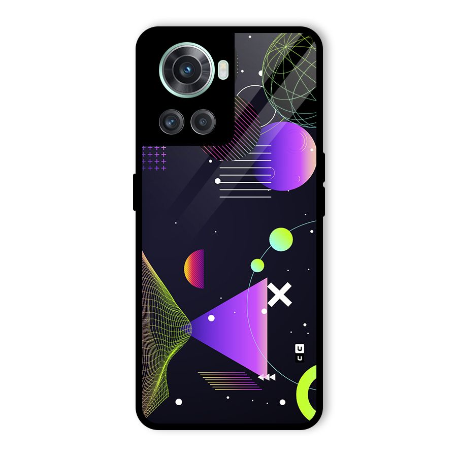 Geometrical Wireframe Glass Back Case for OnePlus 10R