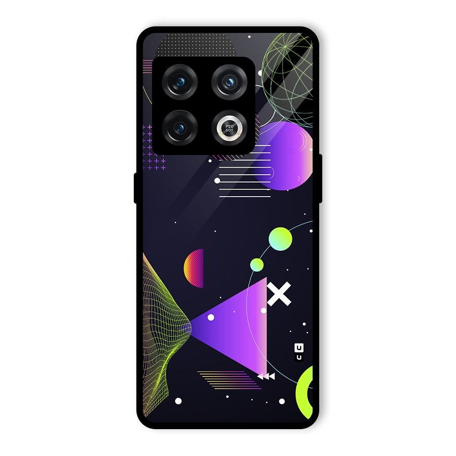 Geometrical Wireframe Glass Back Case for OnePlus 10 Pro 5G