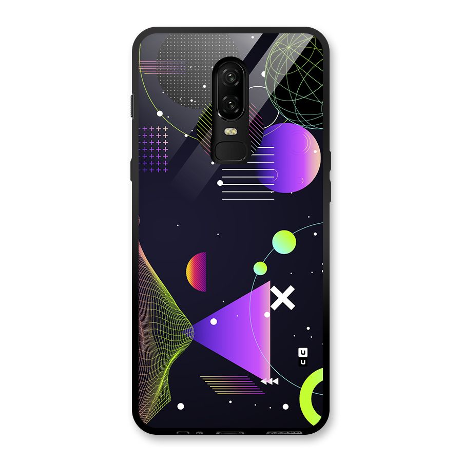 Geometrical Wireframe Glass Back Case for OnePlus 6