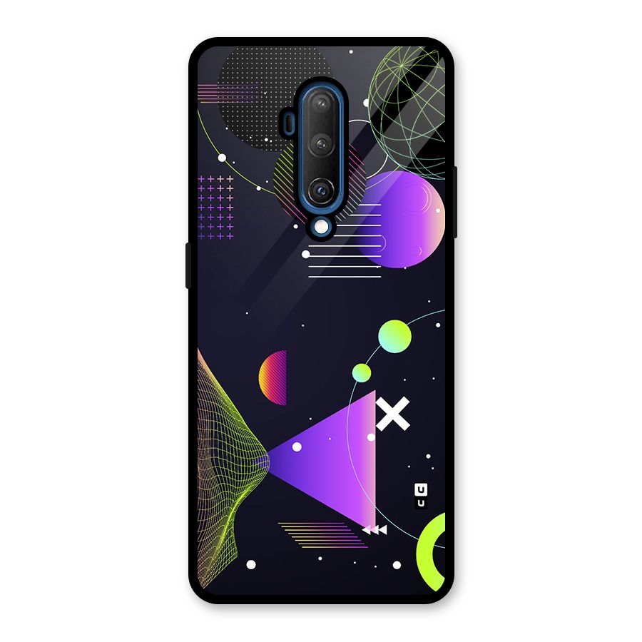 Geometrical Wireframe Glass Back Case for OnePlus 7T Pro
