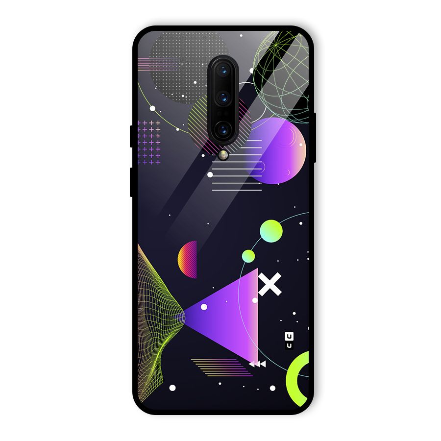 Geometrical Wireframe Glass Back Case for OnePlus 7 Pro