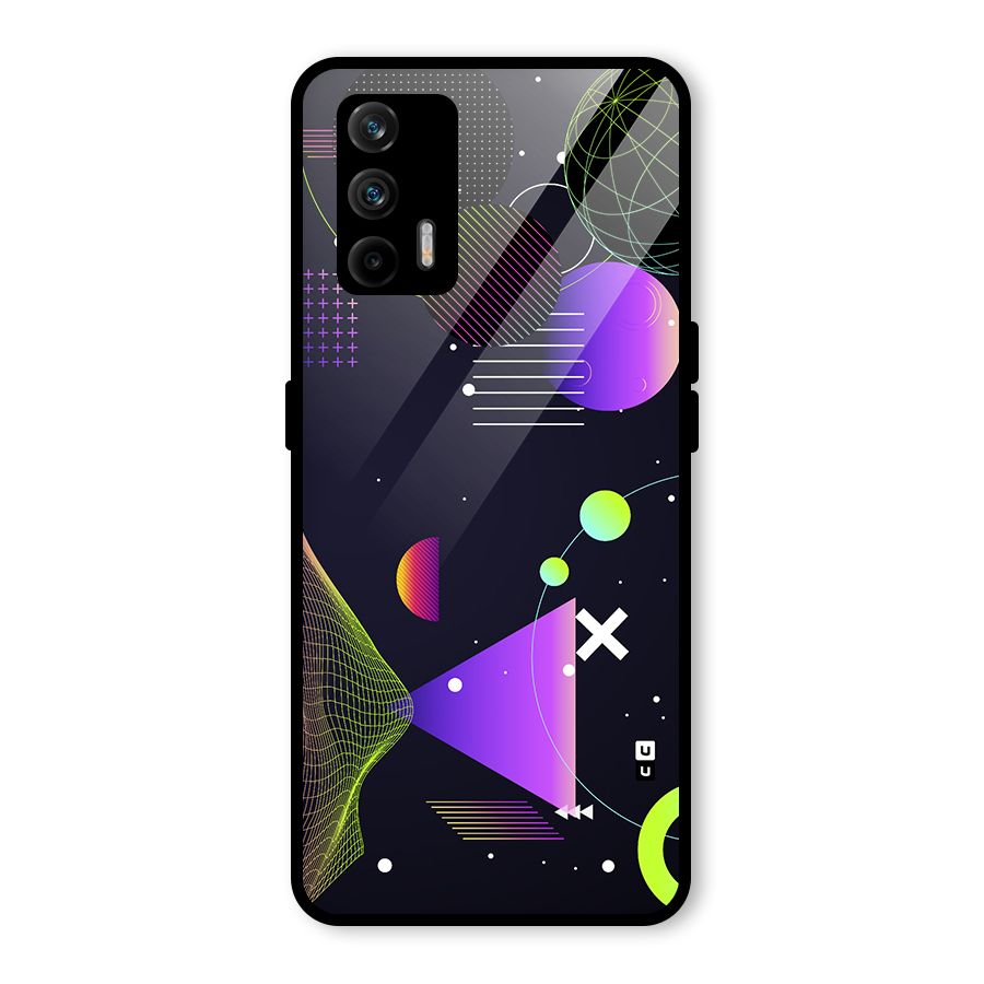 Geometrical Wireframe Glass Back Case for Realme GT 5G