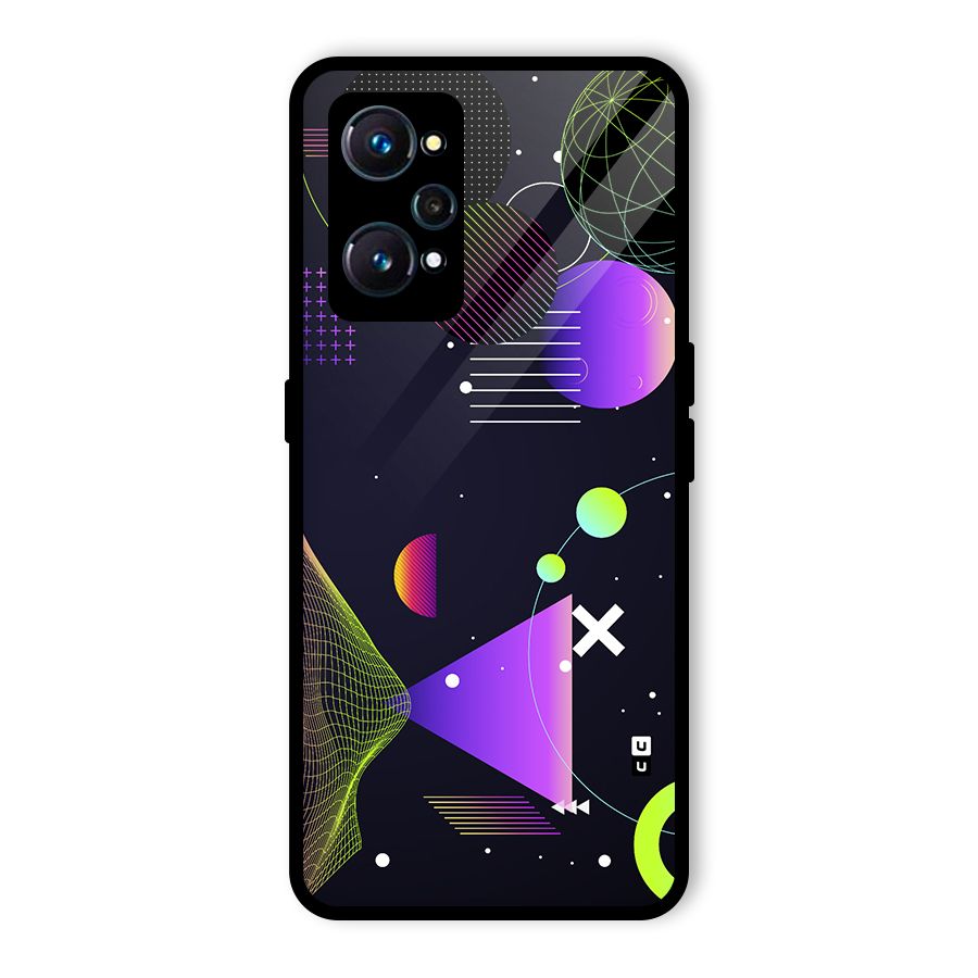 Geometrical Wireframe Glass Back Case for Realme GT Neo2