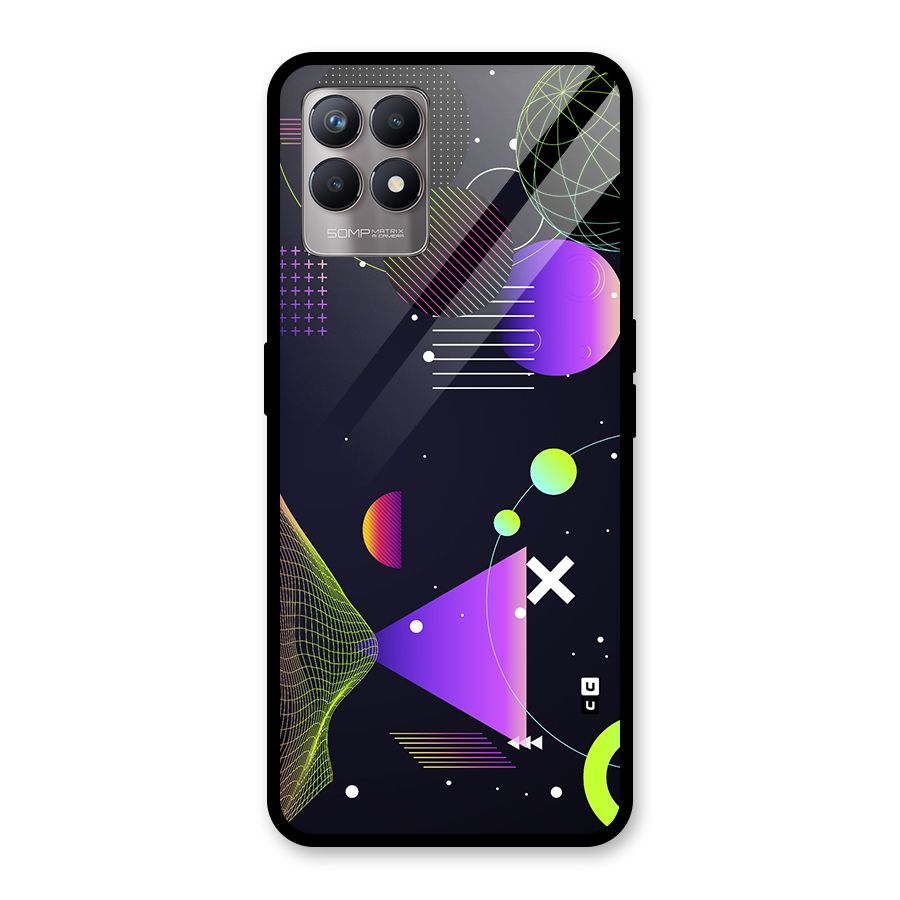 Geometrical Wireframe Glass Back Case for Realme Narzo 50