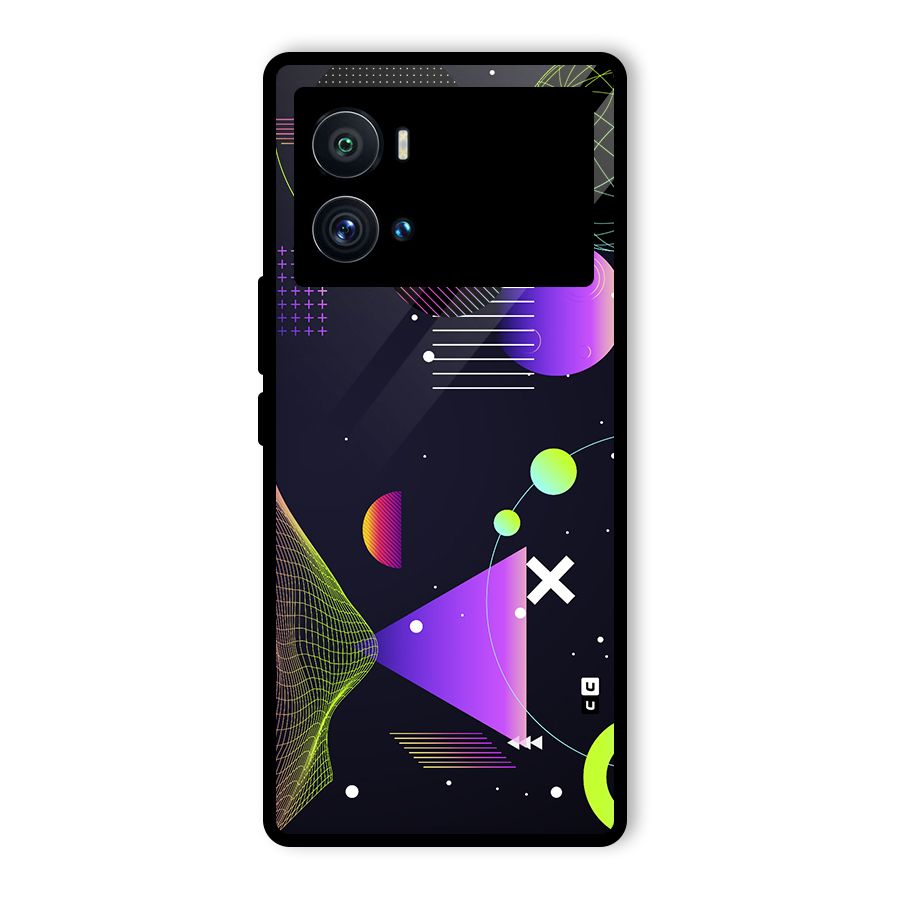 Geometrical Wireframe Glass Back Case for Vivo iQOO 9 Pro
