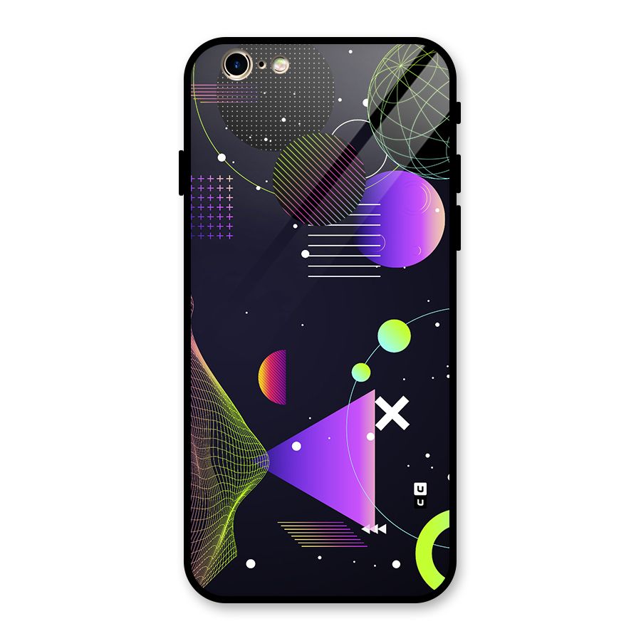 Geometrical Wireframe Glass Back Case for iPhone 6 6S