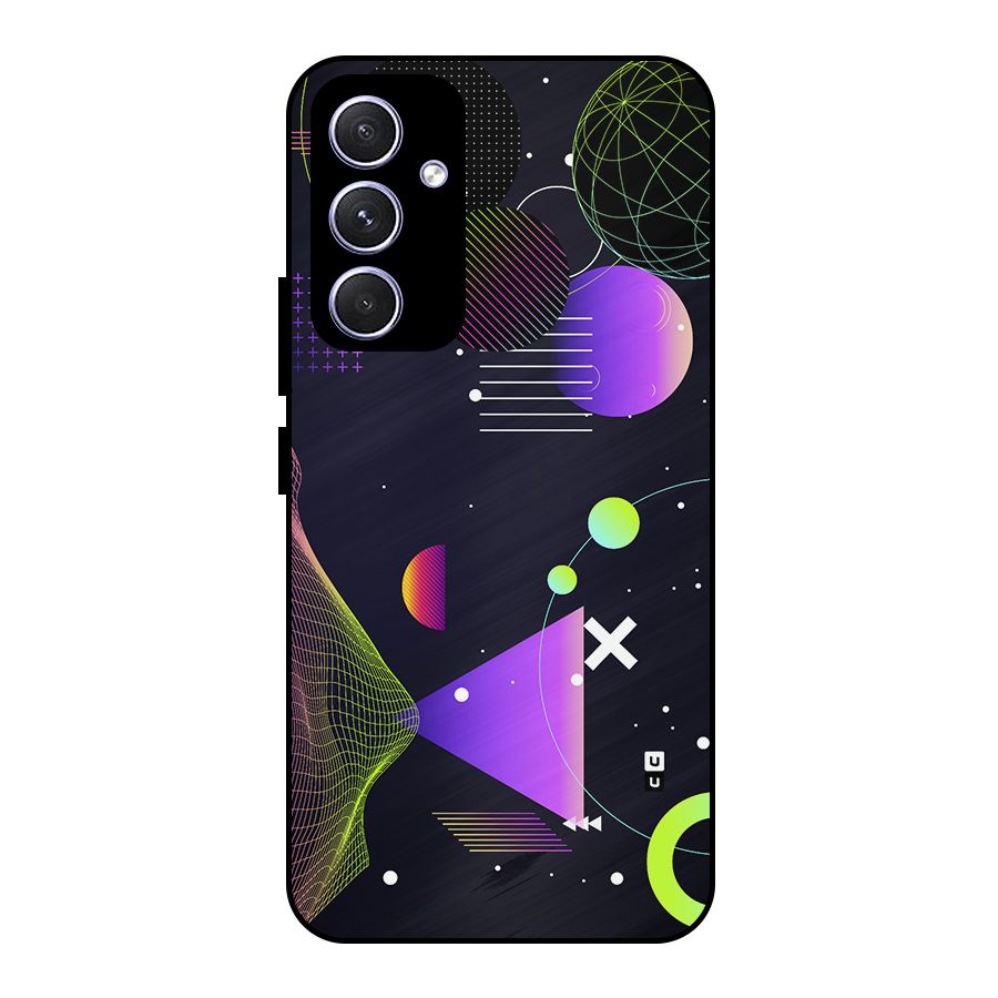 Geometrical Wireframe Metal Back Case for Galaxy A54