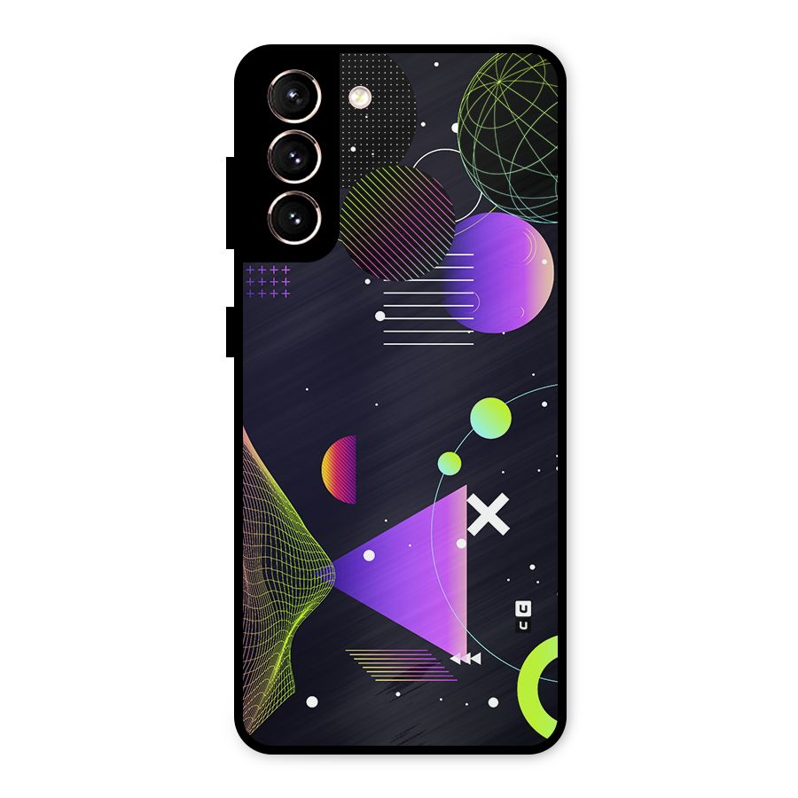 Geometrical Wireframe Metal Back Case for Galaxy S21 5G